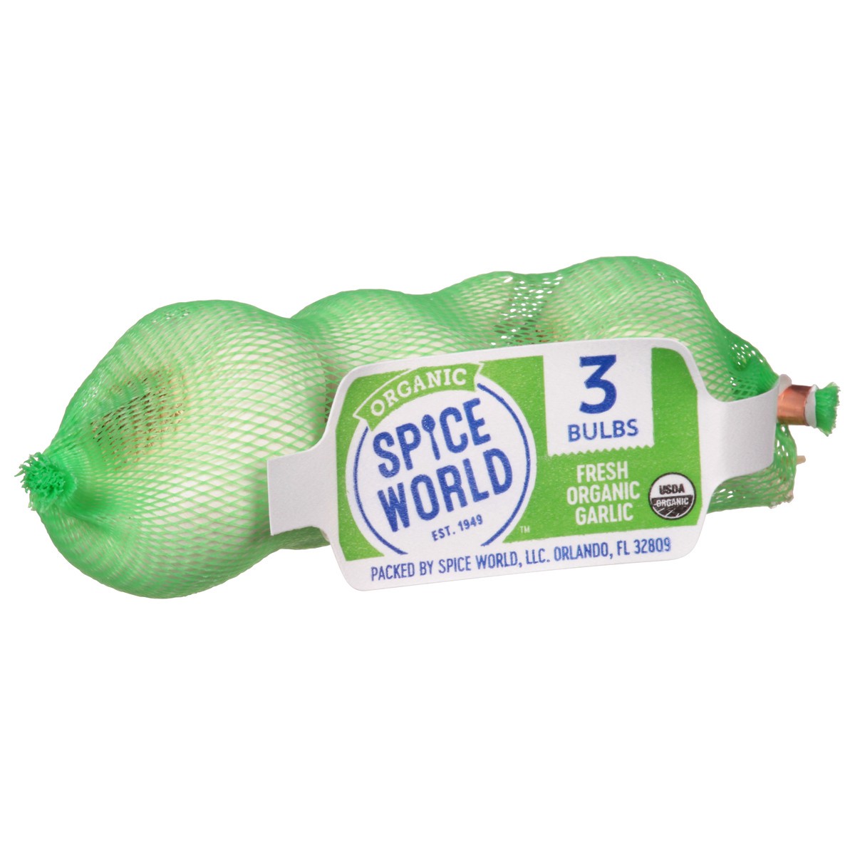 slide 3 of 9, Spice World Fresh Organic Garlic 3 Bulbs, 3 ct