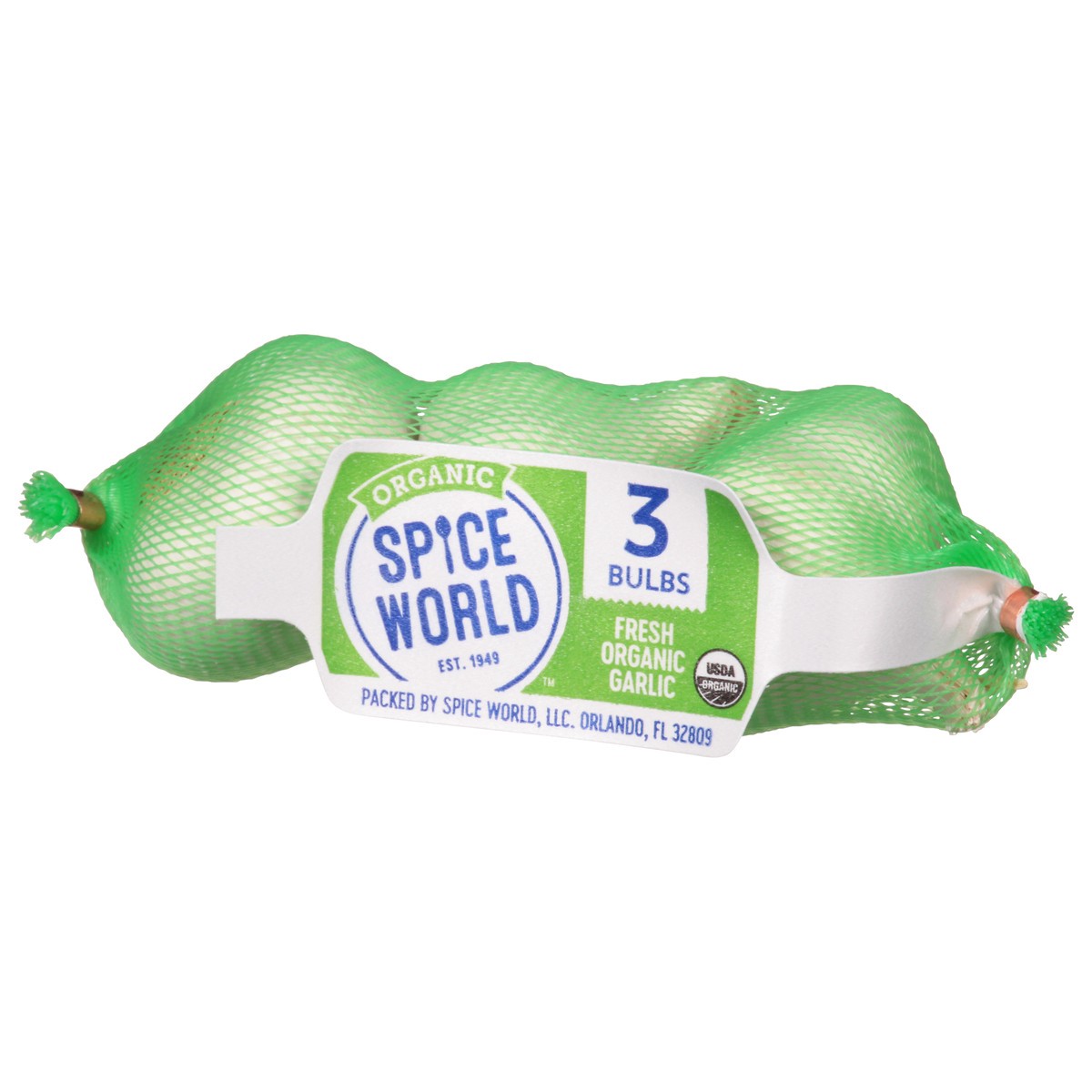 slide 5 of 9, Spice World Fresh Organic Garlic 3 Bulbs, 3 ct