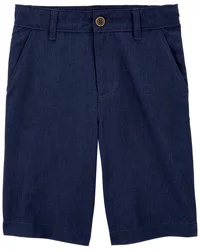 Oshkosh Kid Stretch Chino Shorts Navy Size 6
