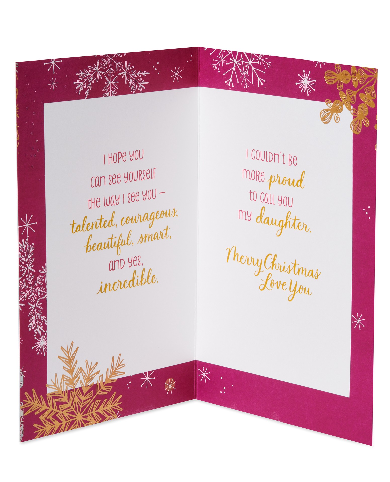 slide 2 of 5, Carlton Cards Christmas Card for Incredible Daughters, 1 ct