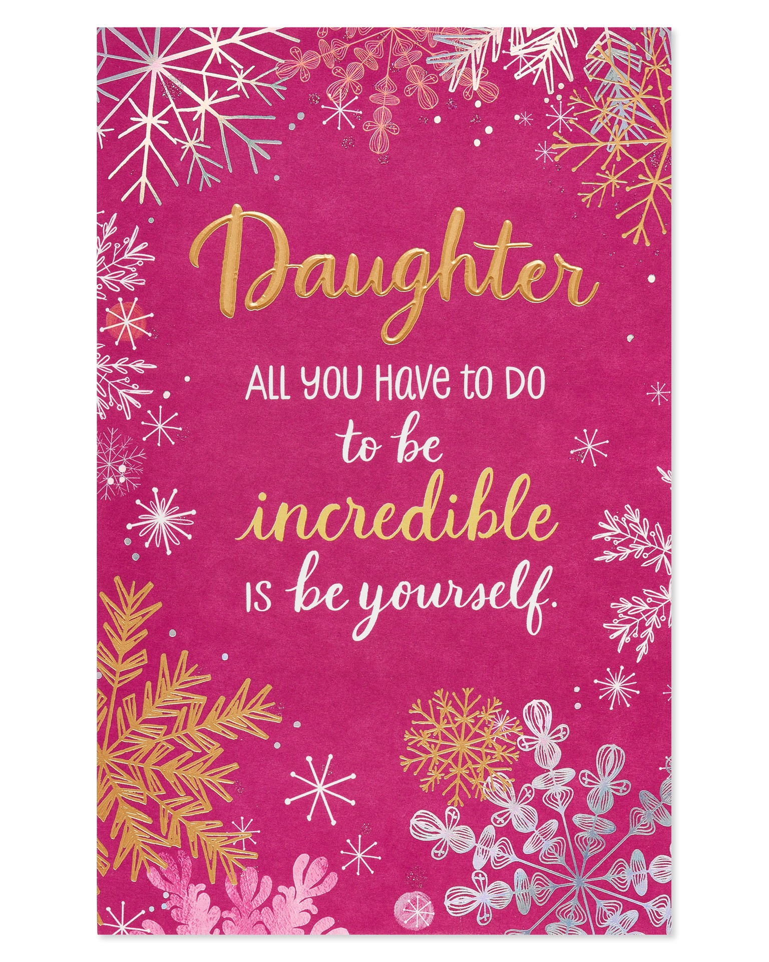 slide 4 of 5, Carlton Cards Christmas Card for Incredible Daughters, 1 ct