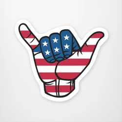Rock On Usa Sticker