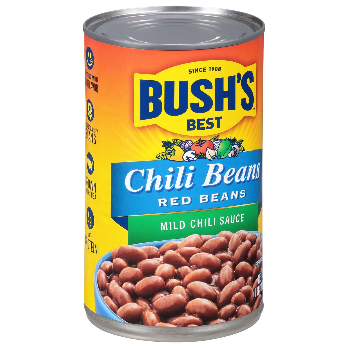 slide 9 of 9, Bush's Best Bush's Red Beans in a Mild Chili Sauce 27 oz, 27 oz