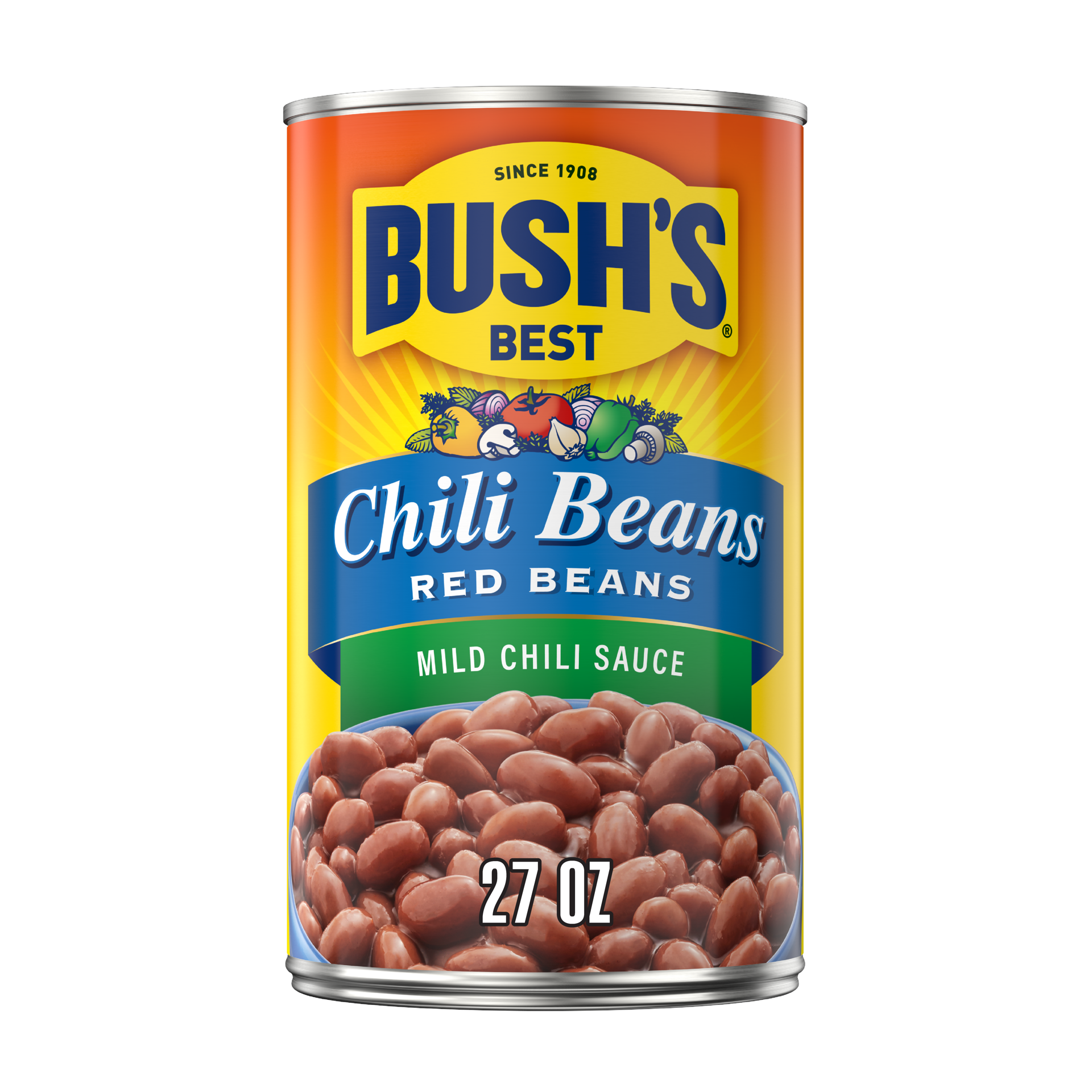 slide 1 of 9, Bush's Best Bush's Red Beans in a Mild Chili Sauce 27 oz, 27 oz