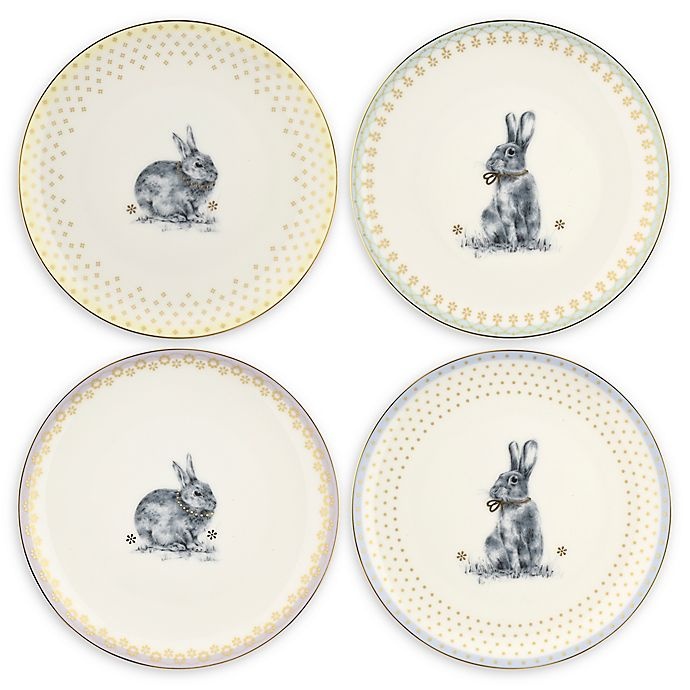 slide 1 of 3, Spode Meadow Lane Dessert Plates, 4 ct