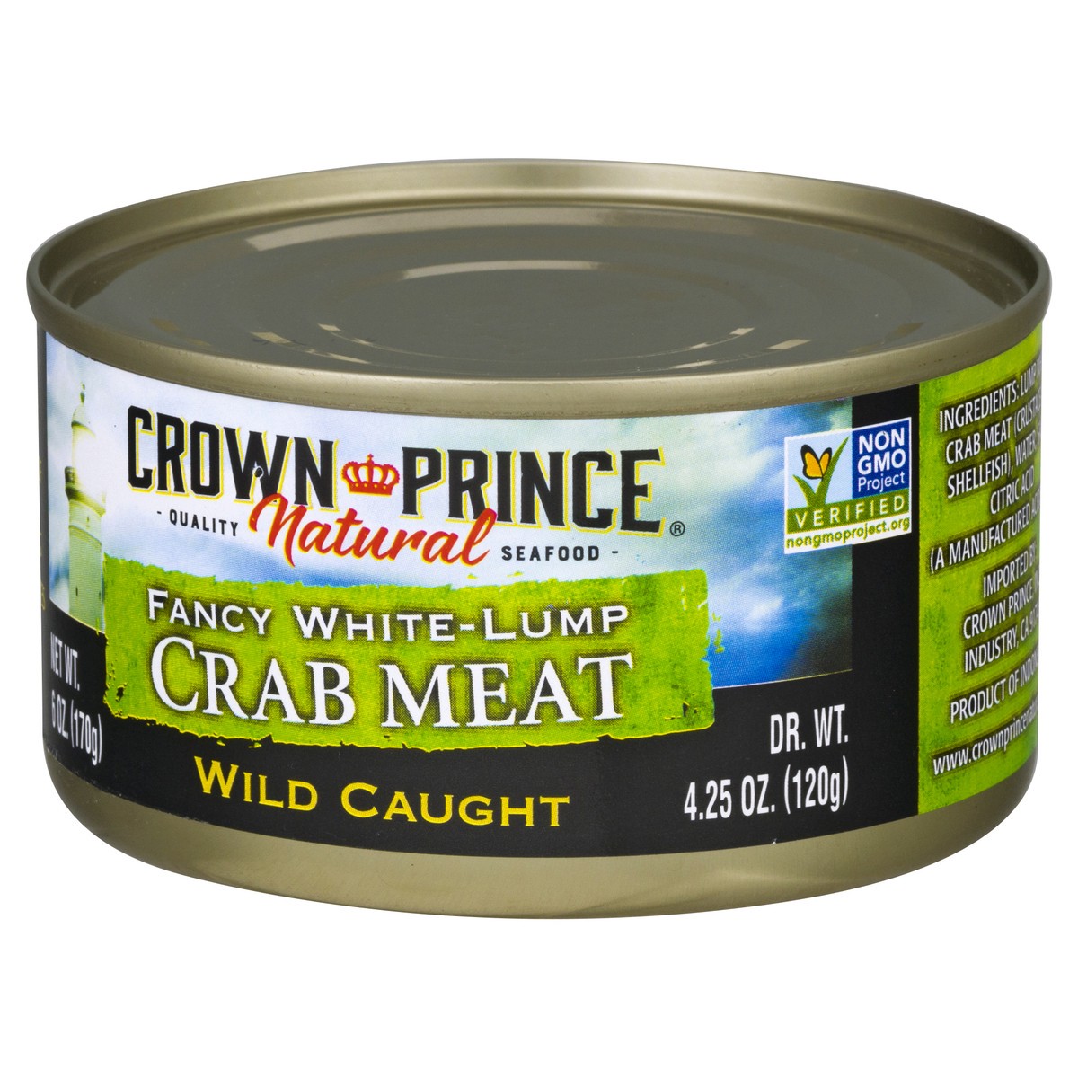 slide 4 of 9, Crown Prince Natural Wild Caught Fancy White-Lump Crab Meat 6 oz, 6 oz