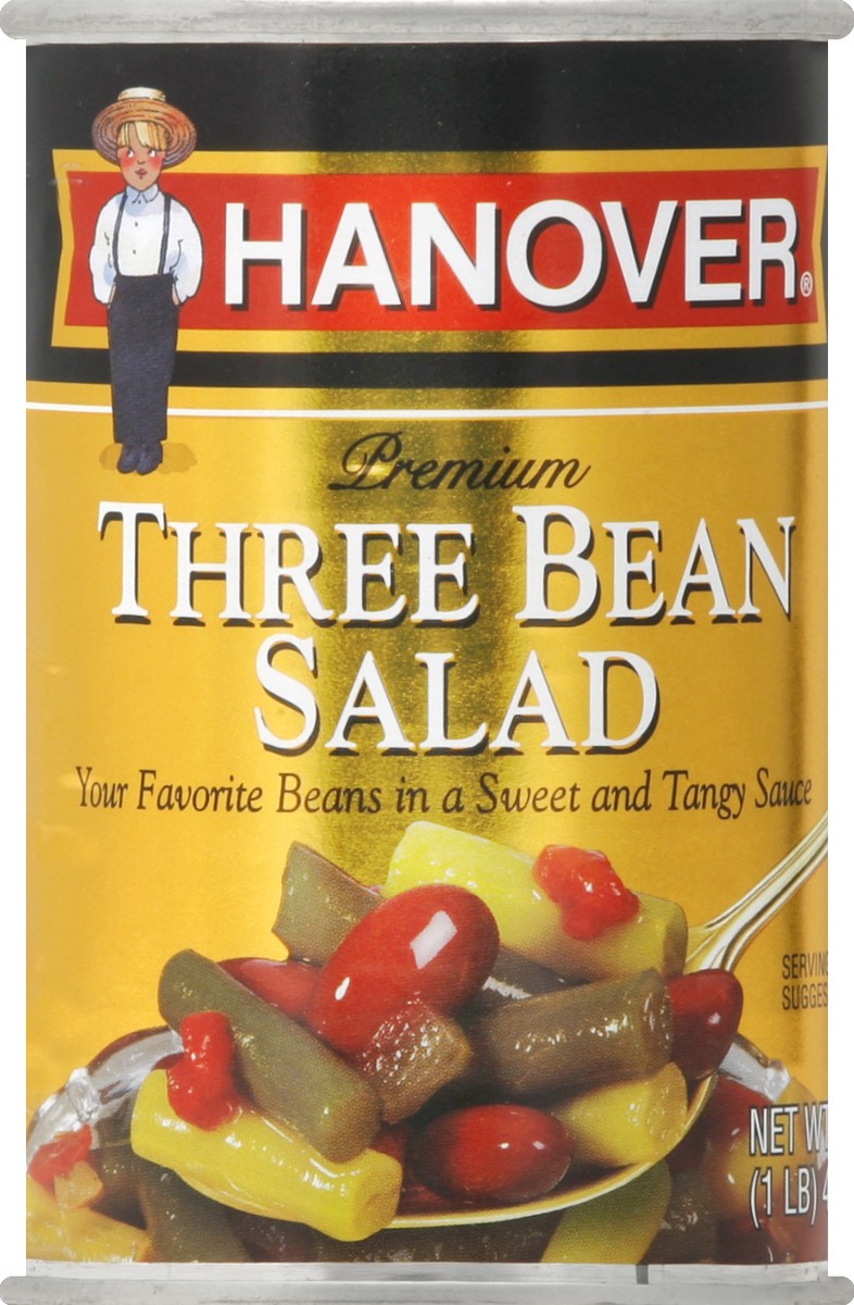 slide 2 of 2, Hanover Premium Three Bean Salad, 16 oz