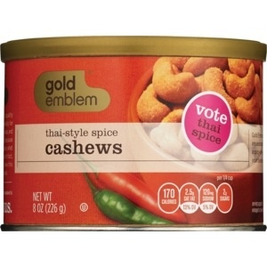 slide 1 of 1, CVS Gold Emblem Limited Edition Thai-Style Spice Cashews, 8 oz