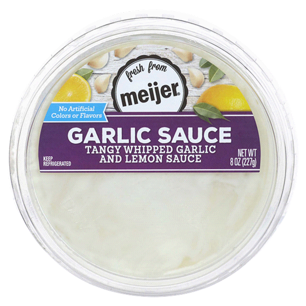 slide 1 of 1, Meijer Garlic Sauce, 8 oz