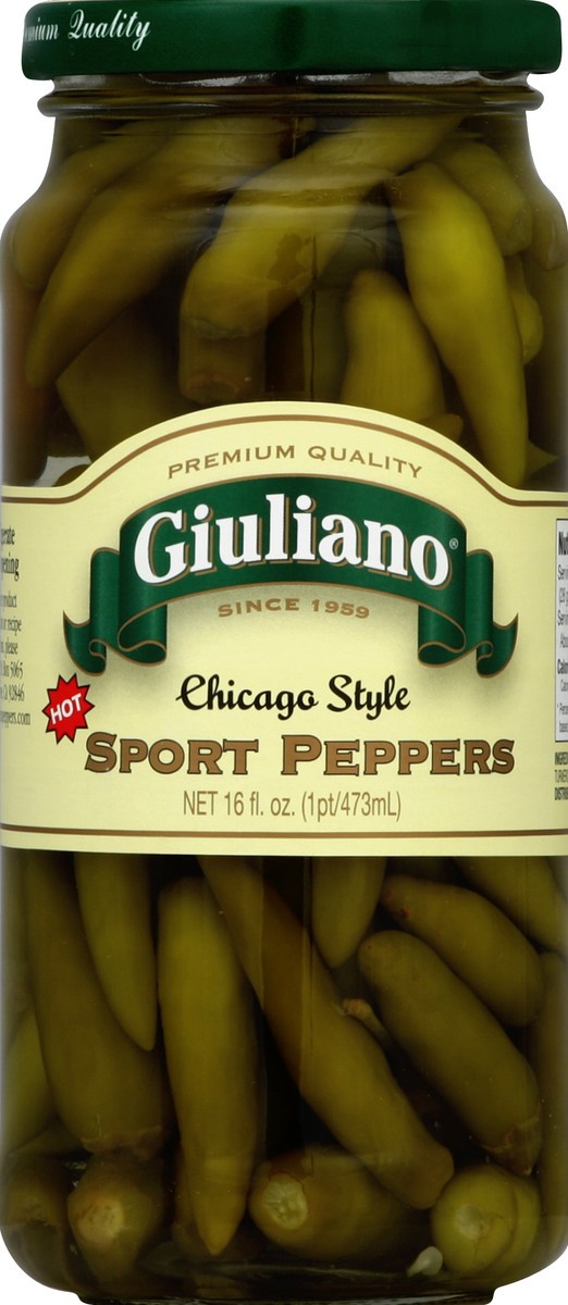 slide 2 of 2, Giuliano Sport Peppers, 16 oz