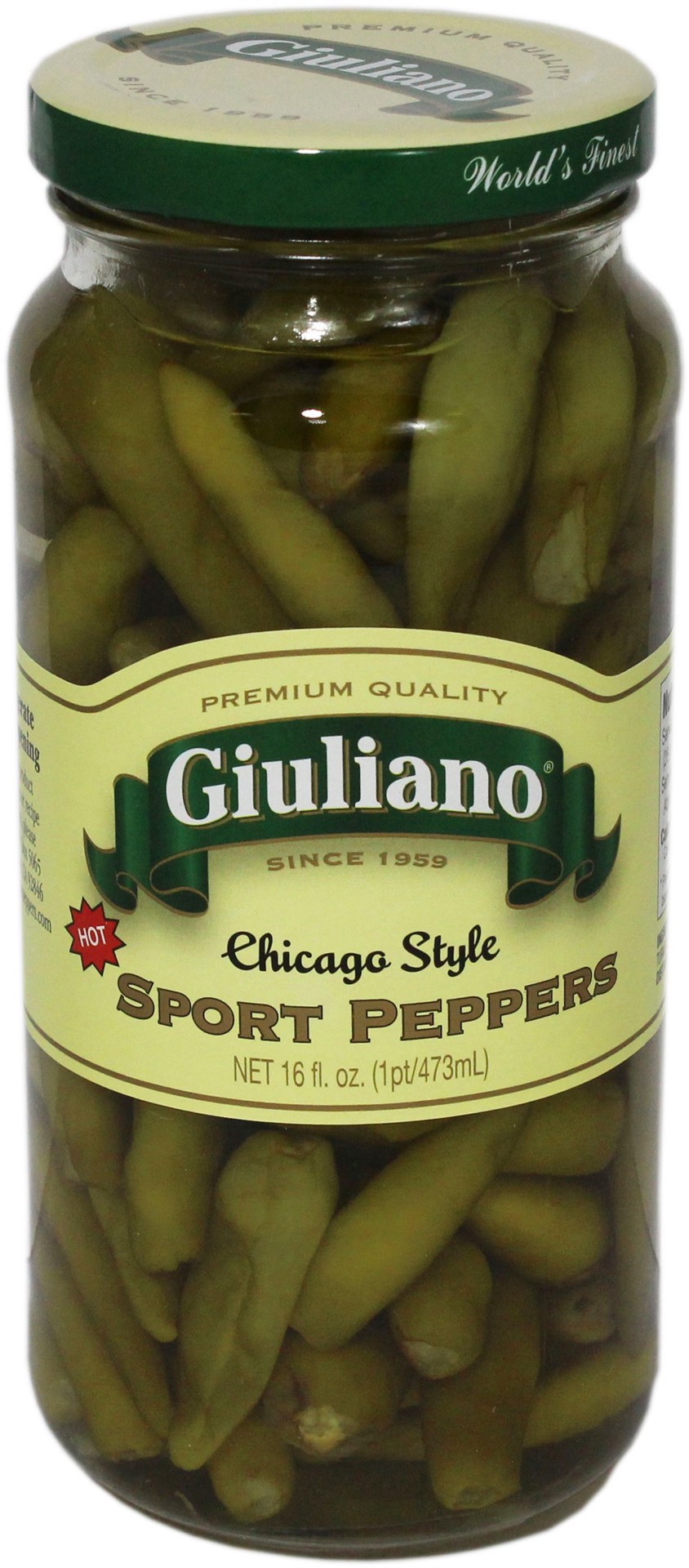 slide 1 of 2, Giuliano Sport Peppers, 16 oz