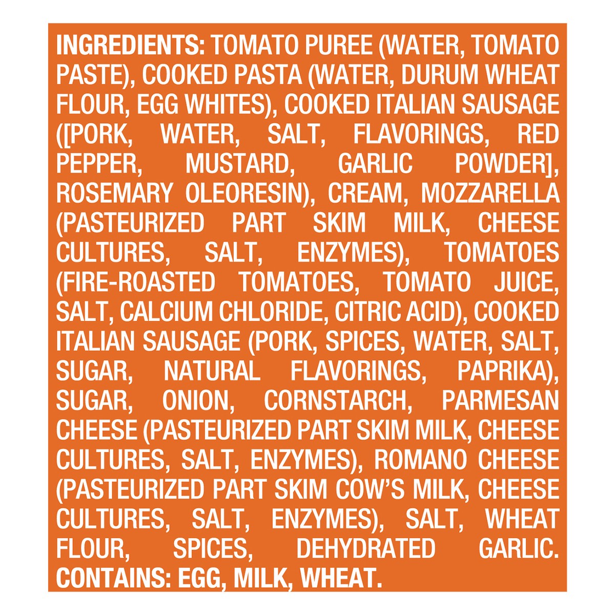 slide 9 of 9, Simek's Baked Ziti, Italian Sausage, Family Size, 32 oz