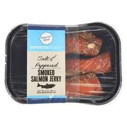 Seafood Superior Select Salt & Peppered Smoked Salmon Jerky