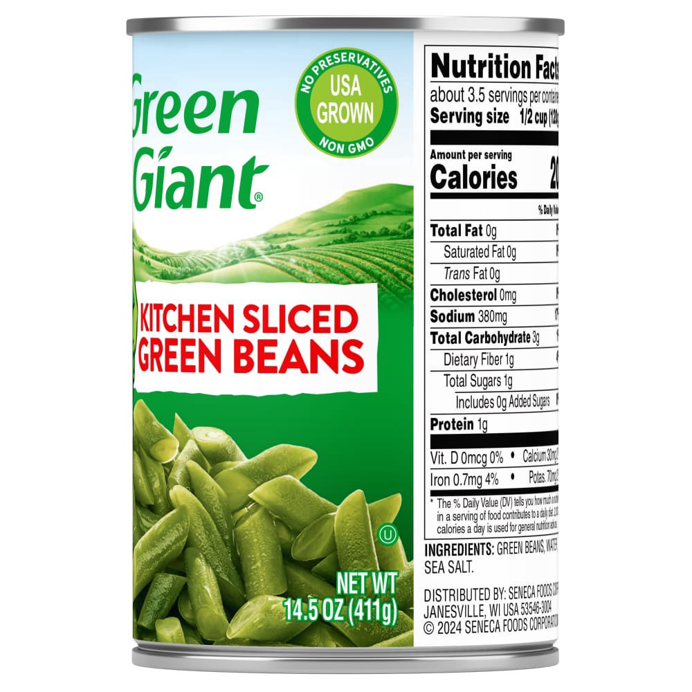 slide 4 of 4, Green Giant Kitchen Sliced Green Beans, 14.5 oz