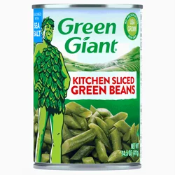 Green Giant Kitchen Sliced Seasoned with Sea Salt Green Beans 14.5 oz