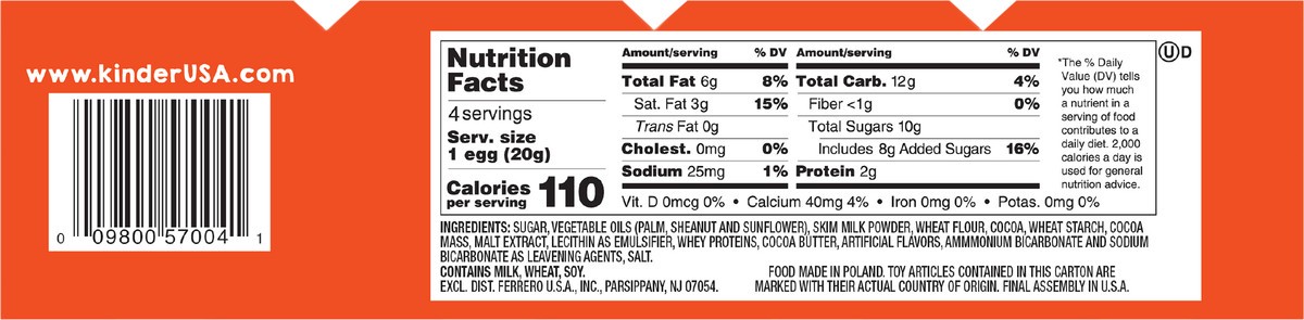 slide 2 of 6, Kinder Joy Holiday Chocolate Multipack, 2.8 oz