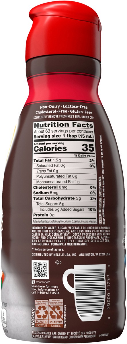 slide 5 of 7, Coffee mate Nestle Coffee mate M&M's Milk Chocolate Liquid Coffee Creamer, 32 oz