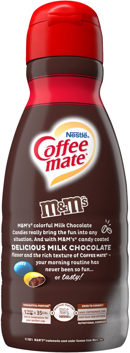 slide 7 of 7, Coffee mate Nestle Coffee mate M&M's Milk Chocolate Liquid Coffee Creamer, 32 oz