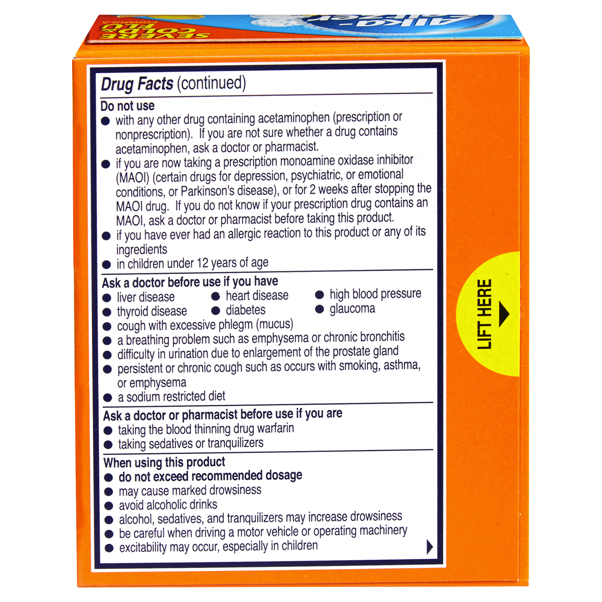slide 3 of 3, Alka-Seltzer Plus Severe Cold Flu Formula Citrus Effervescent Tablets, 20 ct