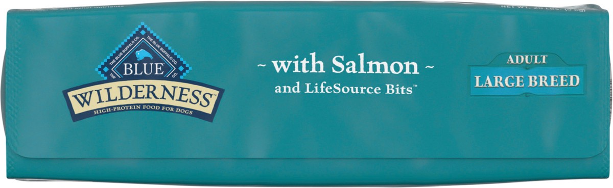 slide 8 of 13, Blue Buffalo Wilderness High Protein, Natural Adult Large Breed Dry Dog Food, Salmon 20-lb, 20 lb