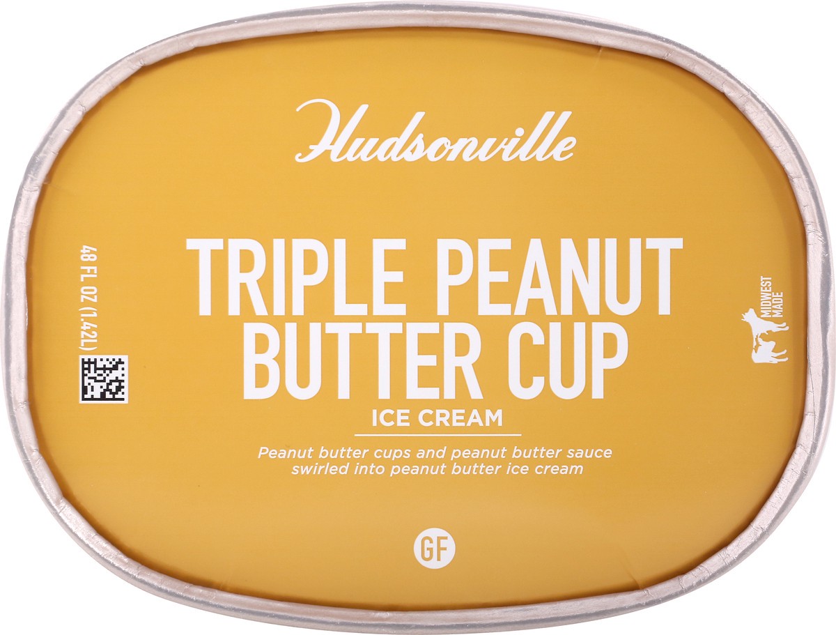 slide 8 of 9, Hudsonville Triple Peanut Butter Cup Ice Cream 48 oz, 48 oz