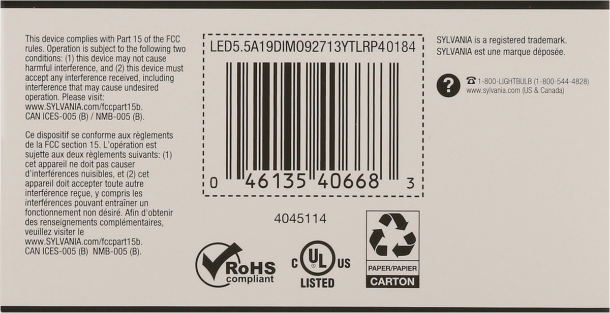 slide 8 of 9, Sylvania TruWave Technology 5.5 Watts Soft White LED Light Bulbs 4 ea, 4 ct