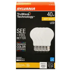 Sylvania TruWave Technology 5.5 Watts Soft White LED Light Bulbs - 4 ea