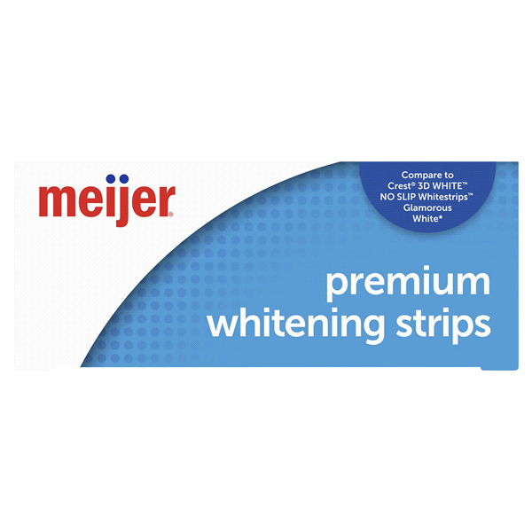 slide 8 of 21, Meijer Glistening White Whitening Strips, 14 Day Treatment, 28 Strips, 14 CT     
