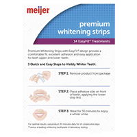 slide 7 of 21, Meijer Glistening White Whitening Strips, 14 Day Treatment, 28 Strips, 14 CT     