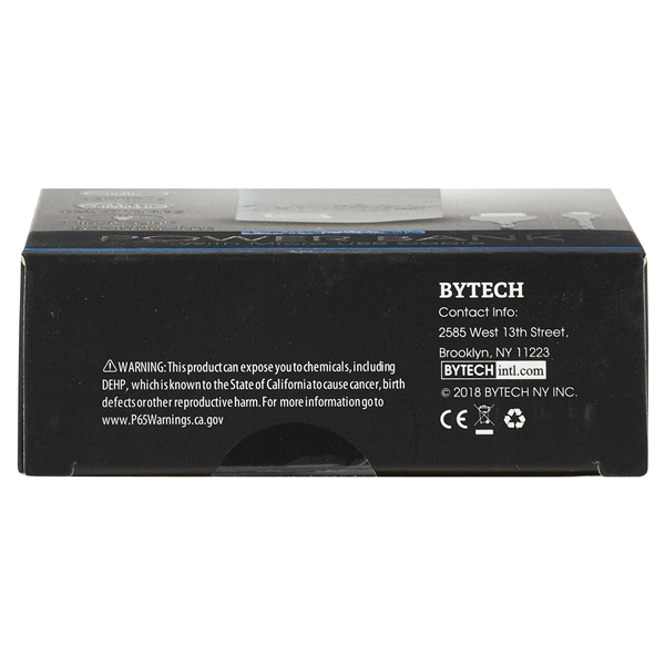 slide 4 of 5, Bytech Portable Power Bank 2000mAh, 1 ct