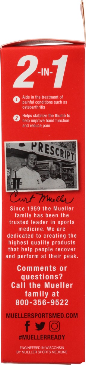 slide 4 of 11, Mueller Maximum Reversible Thumb Stabilizer 1 ea, 1 ct