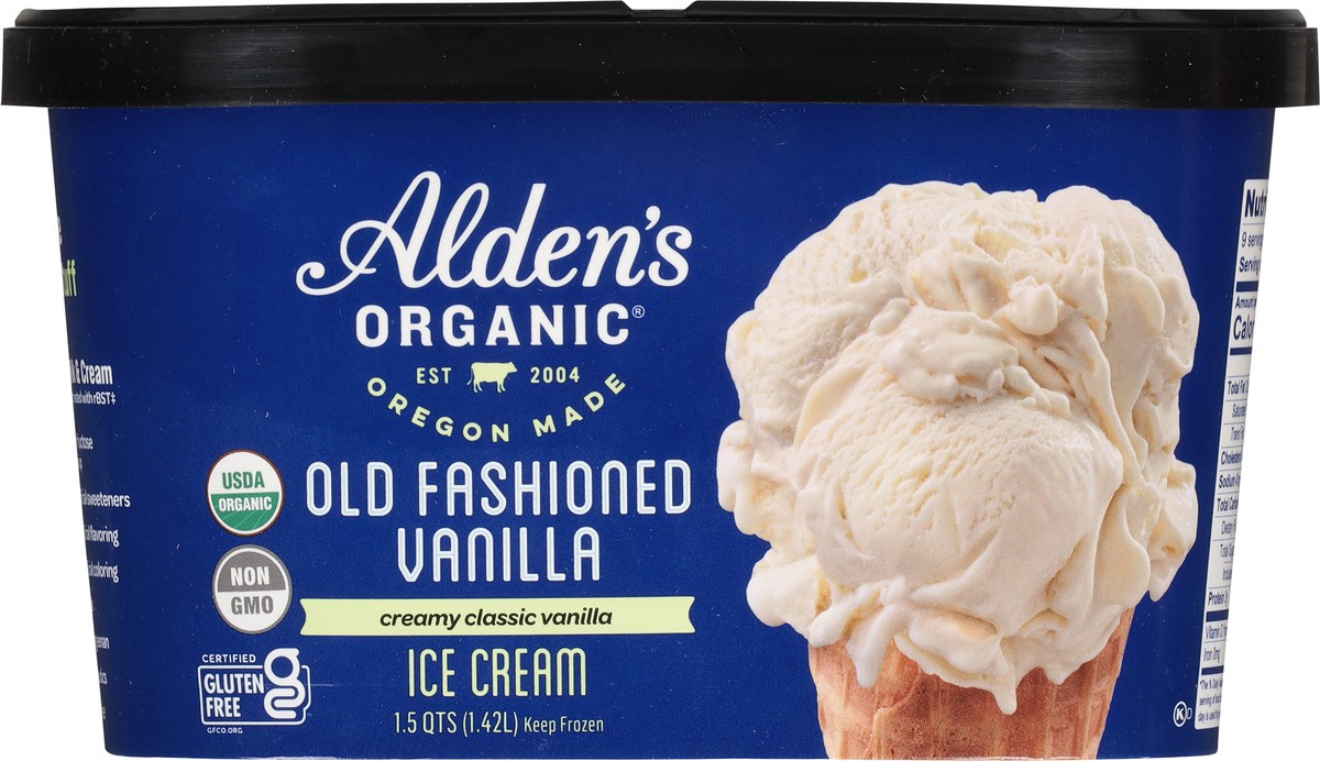 slide 9 of 11, Aldens Organic Organic Vanilla Ice Cream, 48 fl oz