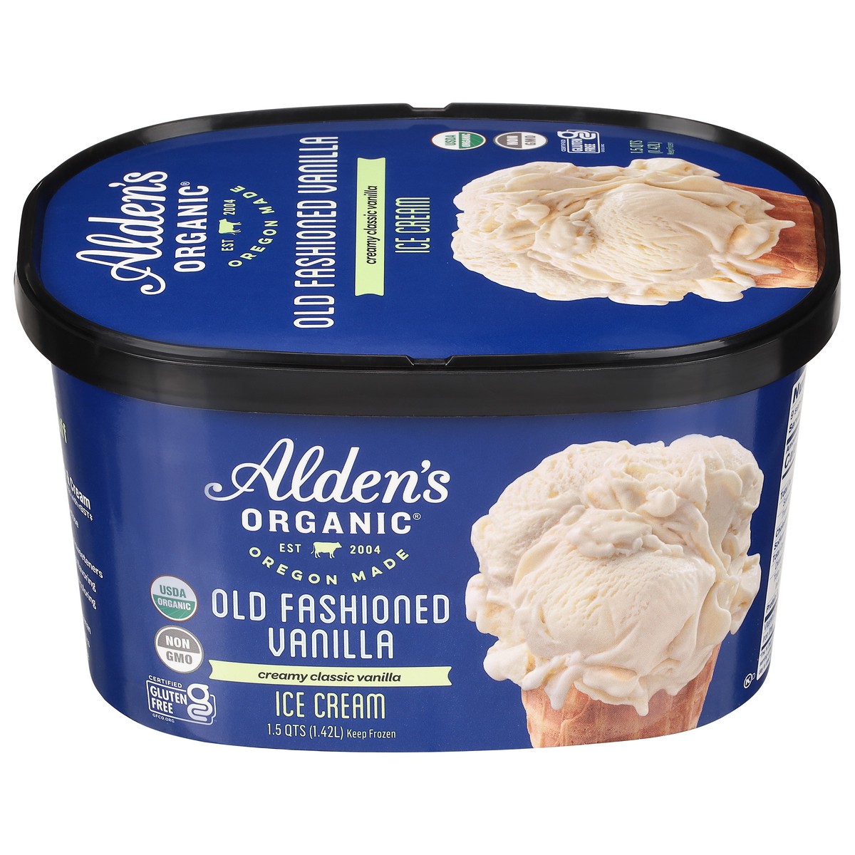 slide 11 of 11, Aldens Organic Organic Vanilla Ice Cream, 48 fl oz