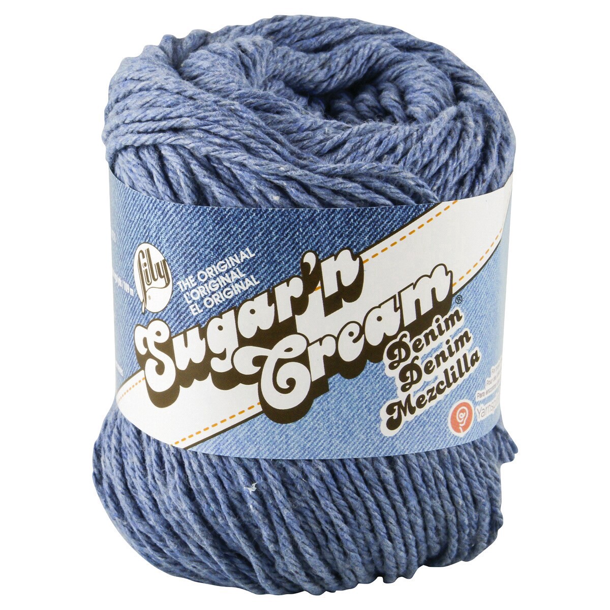 slide 1 of 13, Lily Sugar N' Cream The Original Yarn, Blue Jeans, 2.5 oz