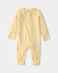 Carters Baby 2-Way Zip PurelySoft Sleep & Play Pajama - Yellow Yellow 6M