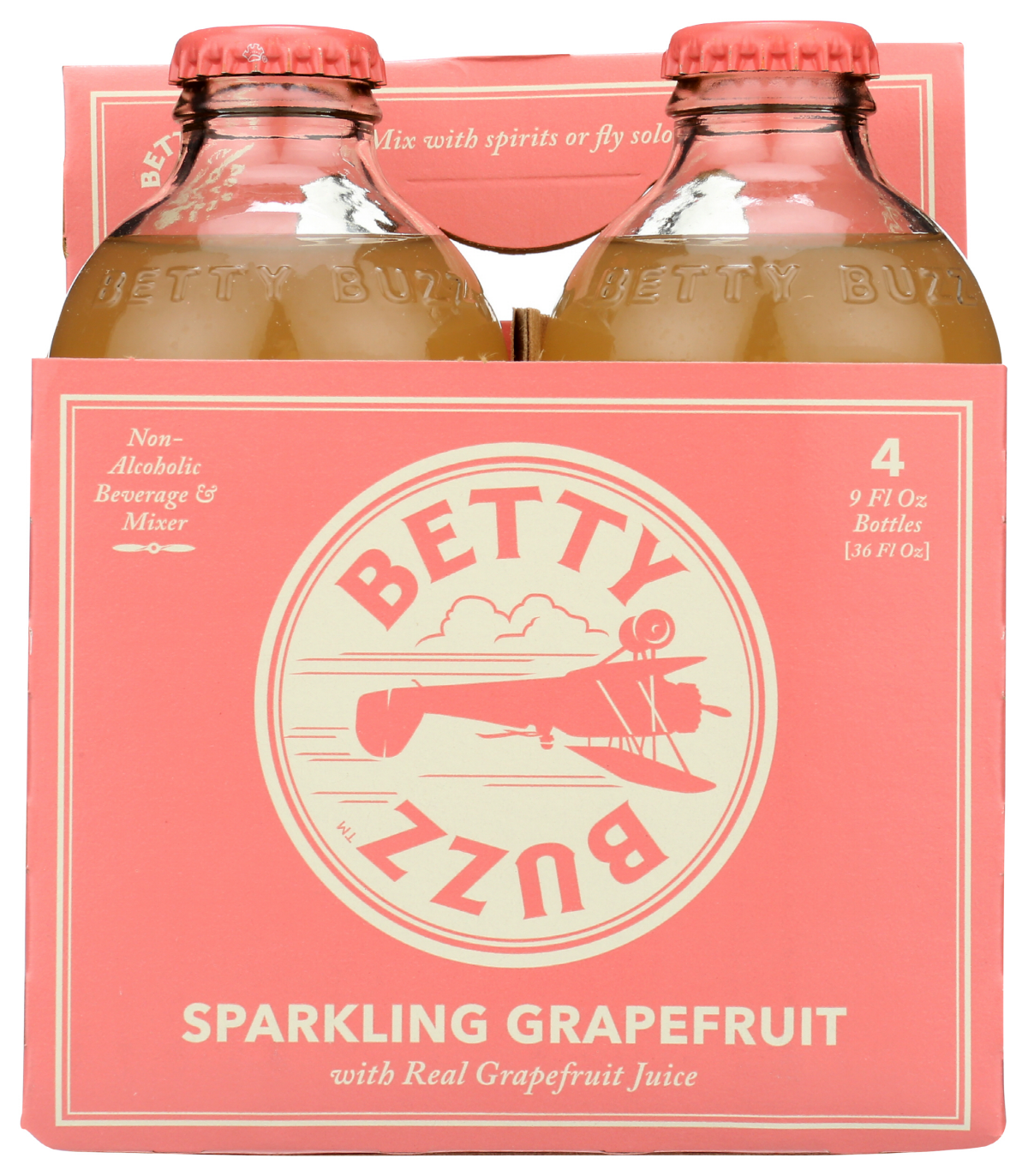 slide 1 of 9, Kehe Betty Buzz: Sparkling Grapefruit Cocktail Mixer - 4 ct, 4 ct; 9 oz