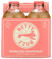 Kehe Betty Buzz: Sparkling Grapefruit Cocktail Mixer - 4 ct
