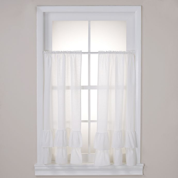 slide 1 of 1, Wamsutta Vintage Ruffle Tailored Window Panel Pair - White, 1 ct