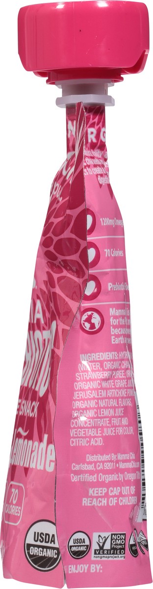 slide 7 of 14, Mamma Chia Prebiotic Organic Strawberry Lemonade Squeeze Snack - 3.5 oz, 