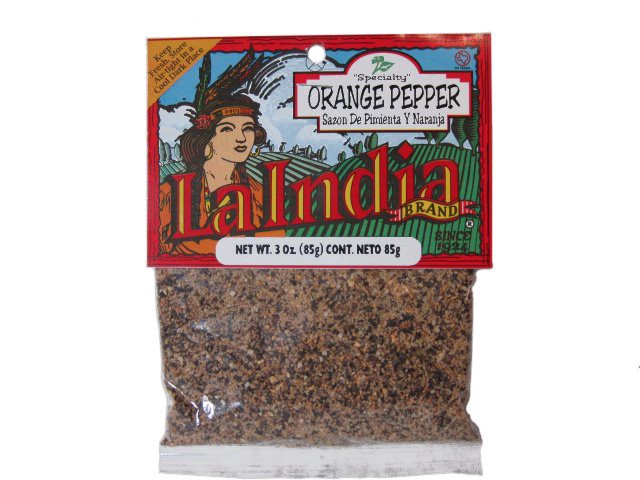 slide 1 of 1, La India Orange Pepper, 3 oz