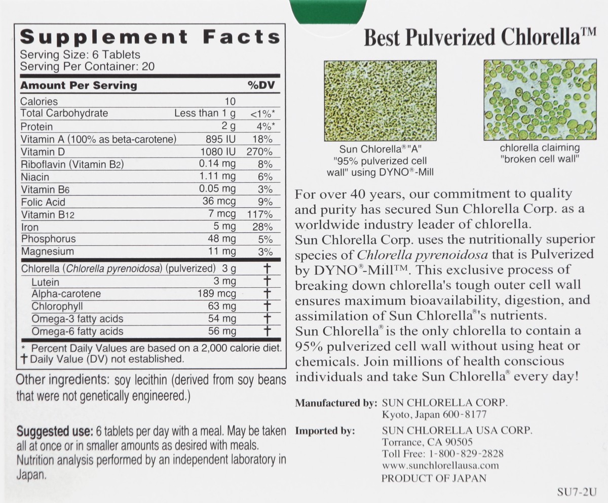 slide 2 of 5, Sun Chlorella Chlorella 120 ea, 1 ct