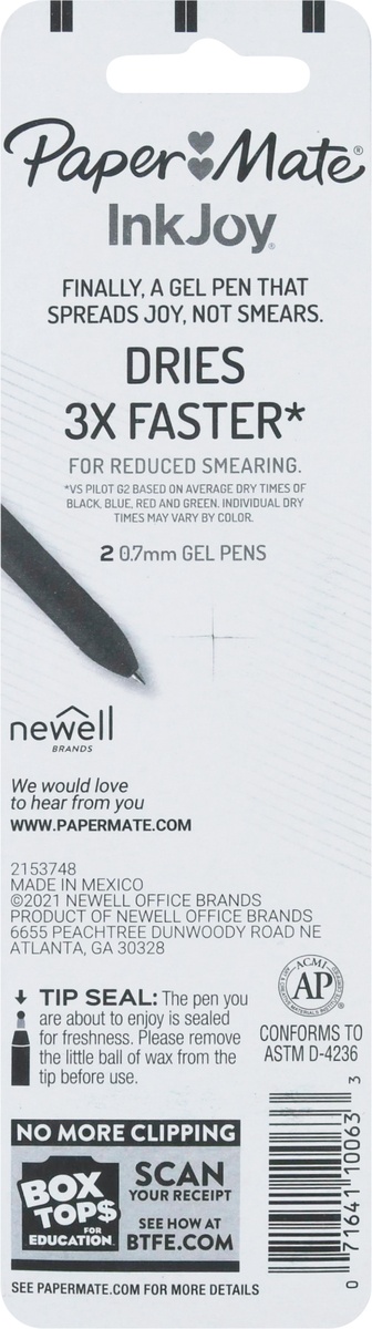 slide 8 of 9, Paper Mate Ink Joy Medium Point Gel Pen, 2 ct