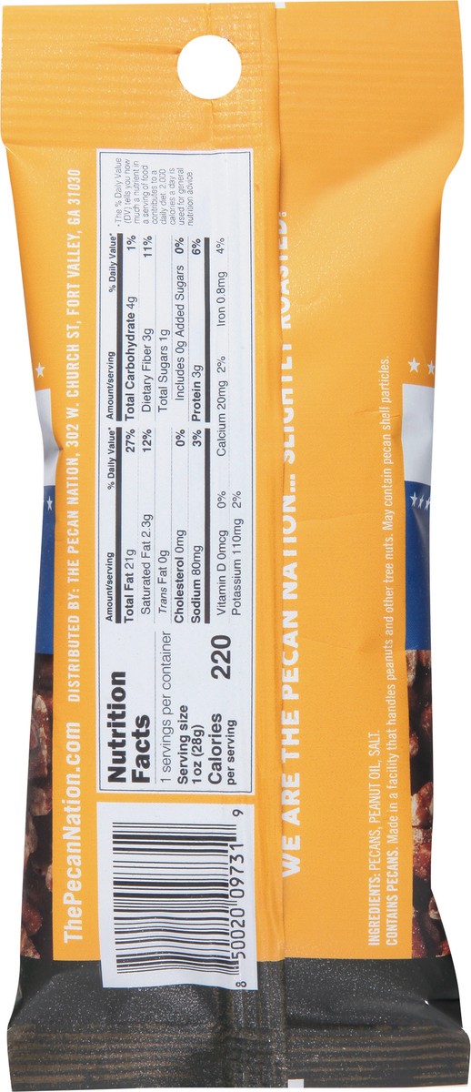 slide 4 of 13, Pecan Nation Roasted & Salted Snacking Pecan Pieces, 1 oz