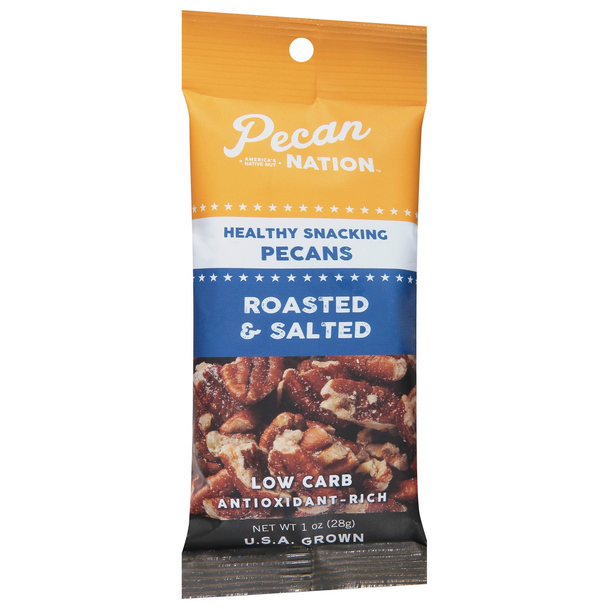 slide 11 of 13, Pecan Nation Roasted & Salted Snacking Pecan Pieces, 1 oz