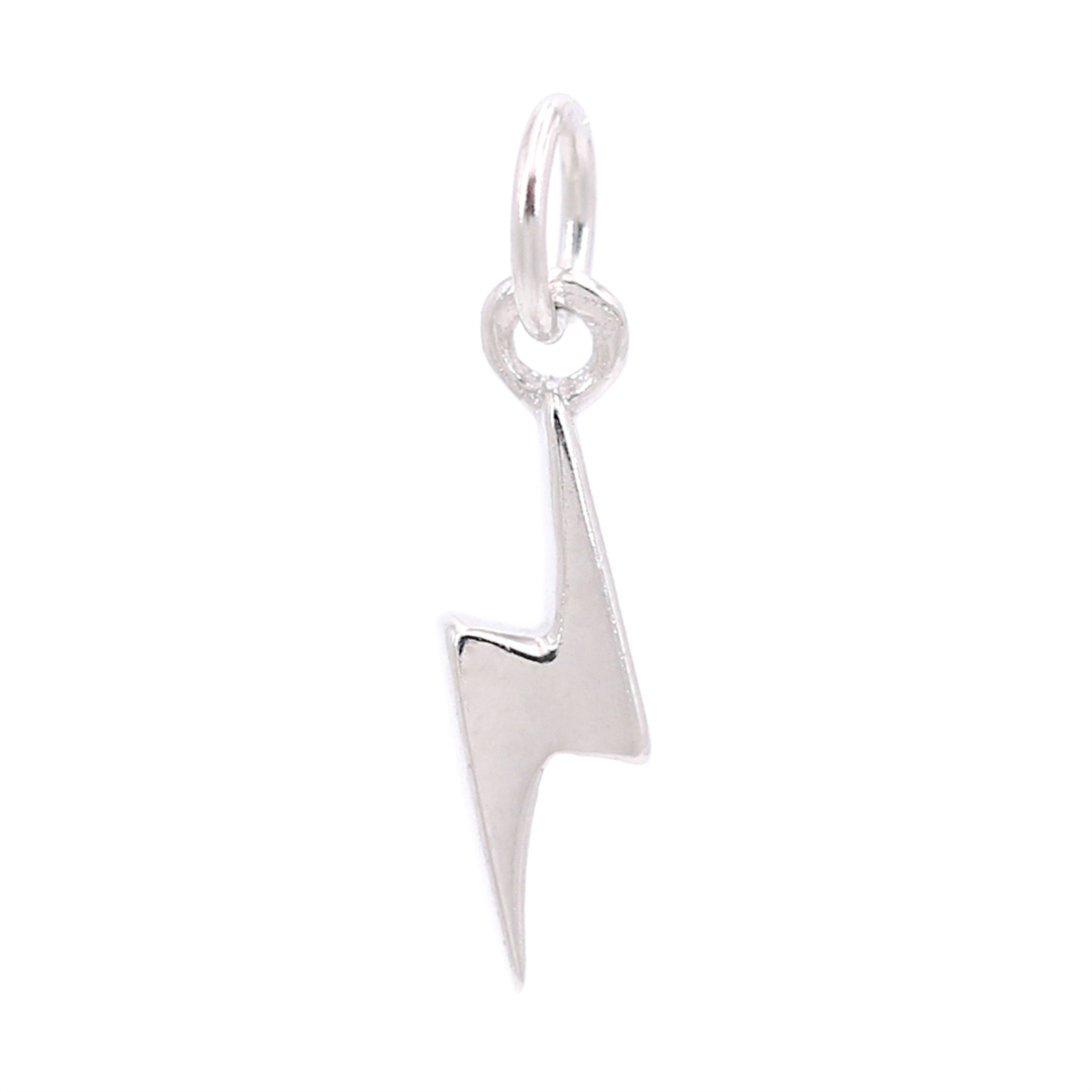 slide 5 of 8, Sterling Silver Bolt Icon Charm By Bead Landing, 0.13 in x 0.4 in x 0.09 in
