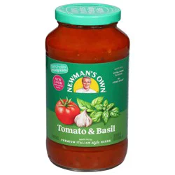 Newman's Own Tomato & Basil Pasta Sauce 24 oz