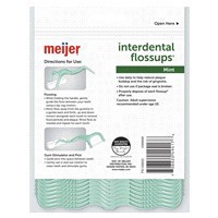 slide 3 of 5, Meijer Mint Interdental Flossups with Gum Stimulator and Pick, 90 ct