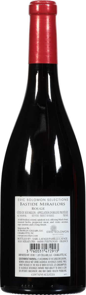 slide 11 of 11, Bastide Miraflors Syrah & Vielles Syrah & Vieilles Vignes De Grenache 750 ml, 750 ml