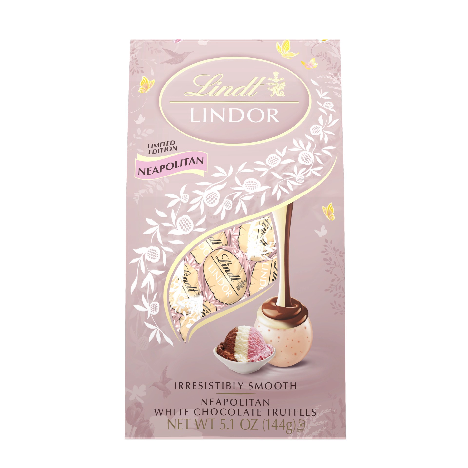 slide 1 of 1, LINDT LINDOR Neapolitan Bag, 5.1 oz