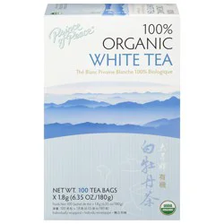 Prince of Peace 100% Organic White Tea Tea Bags - 100 ct